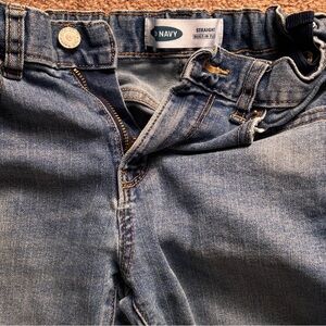 Old Navy Straight Leg Blue Jeans With Adjustable Inner Straps